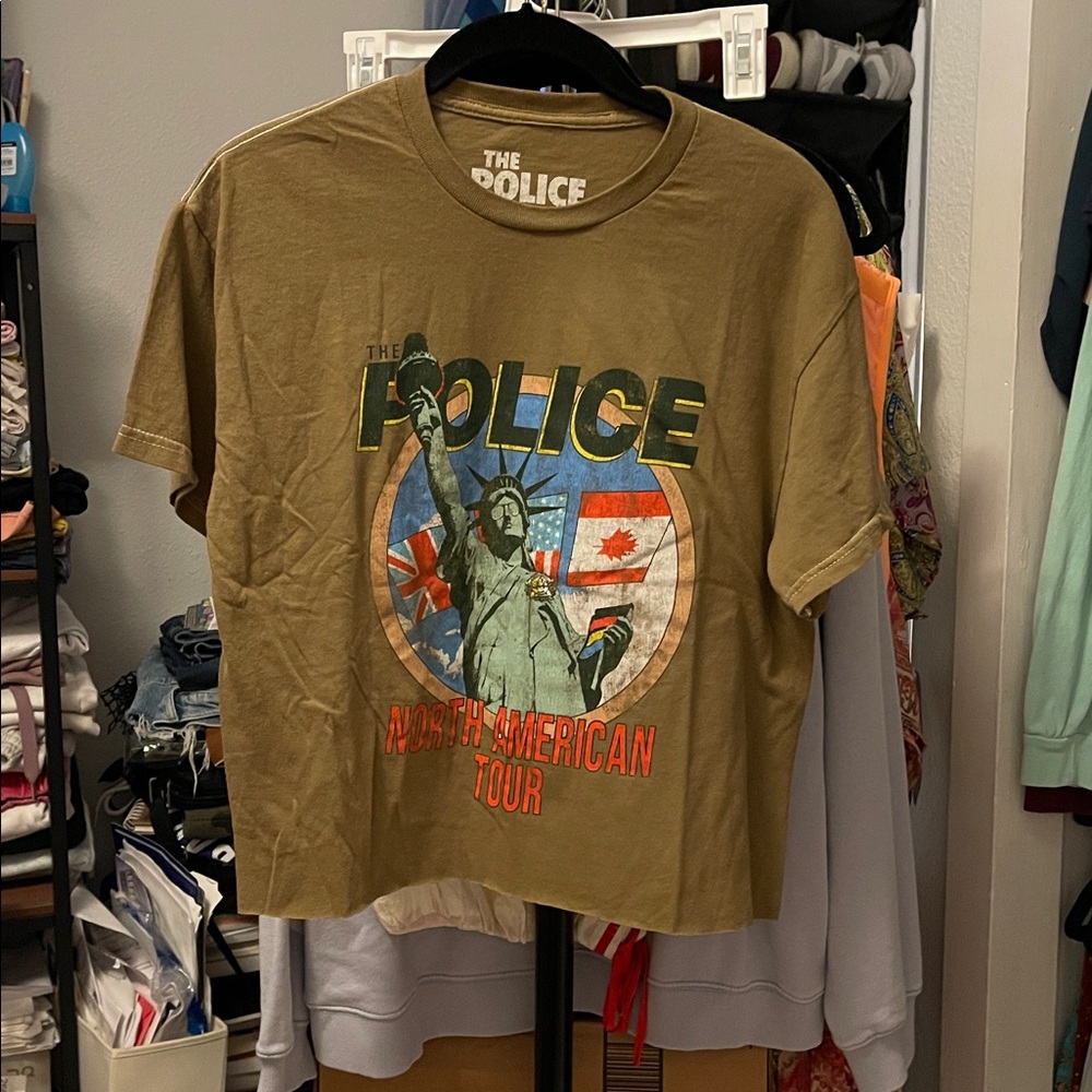Police Kids Tan North American Tour T-Shirt